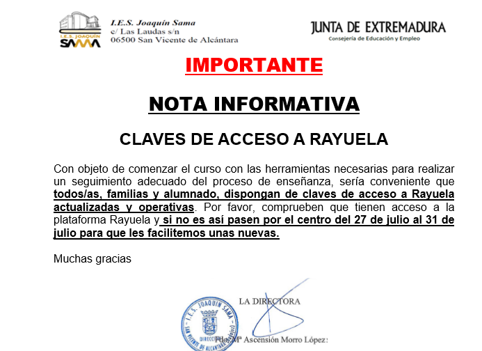 nota infor claves rayuela