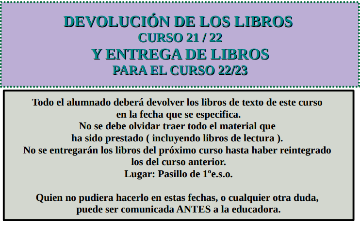 devolución libros 1